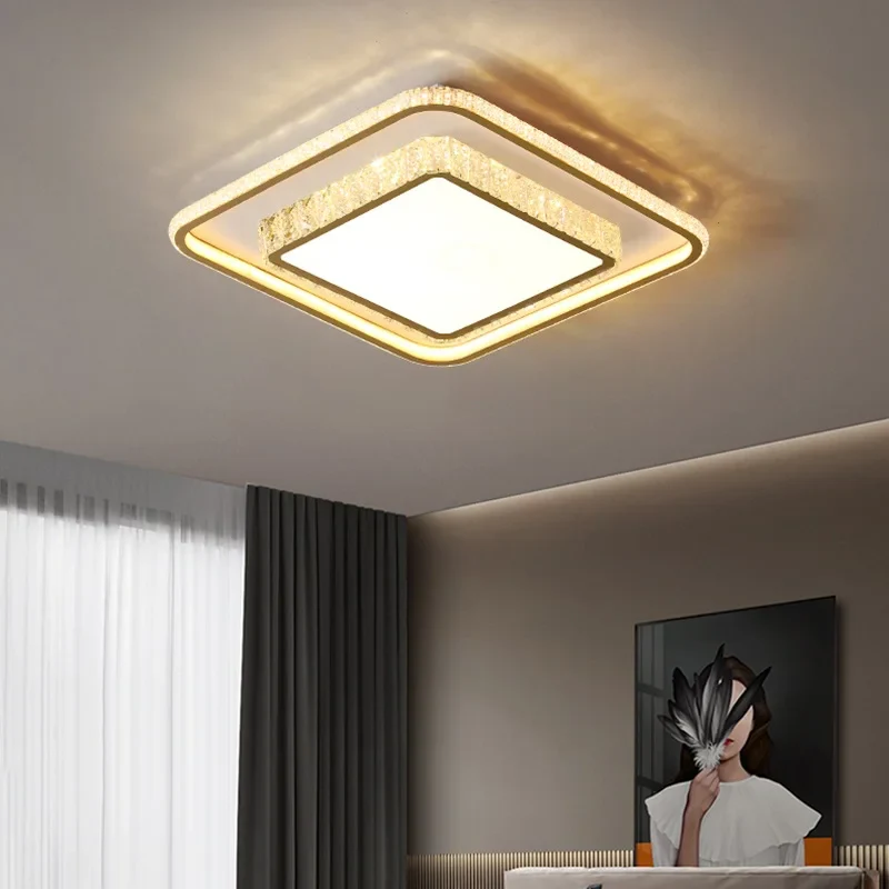 plafonnier moderne en cristal ambiance chaleureuse et romantique - Image 3