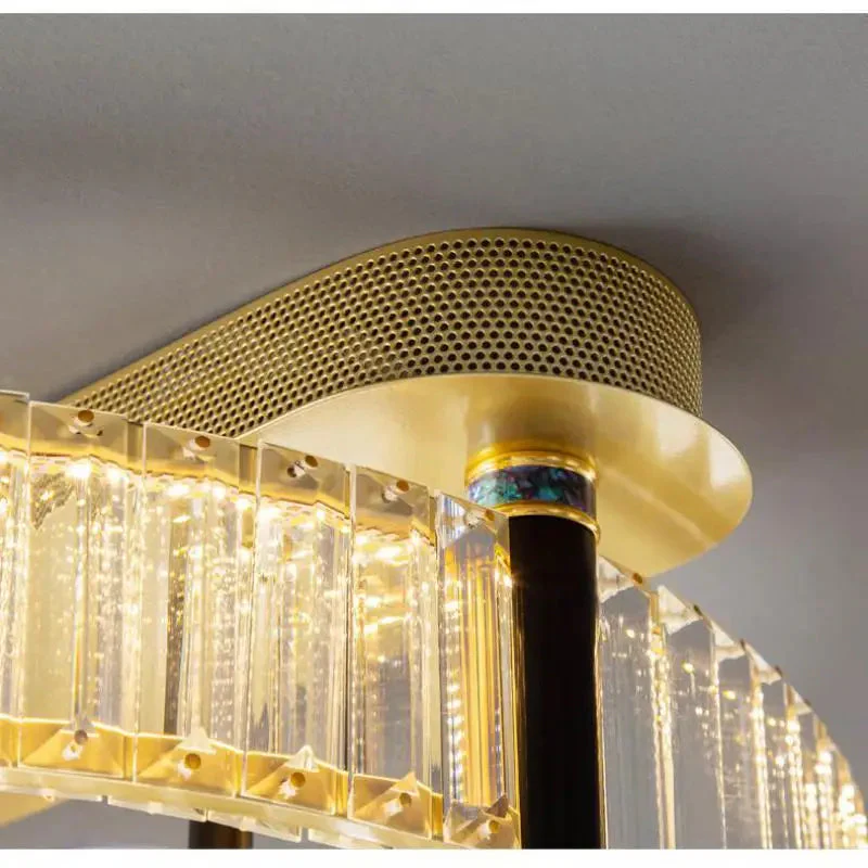 plafonnier moderne en cristal lumineux pour intérieur élégant - Image 6