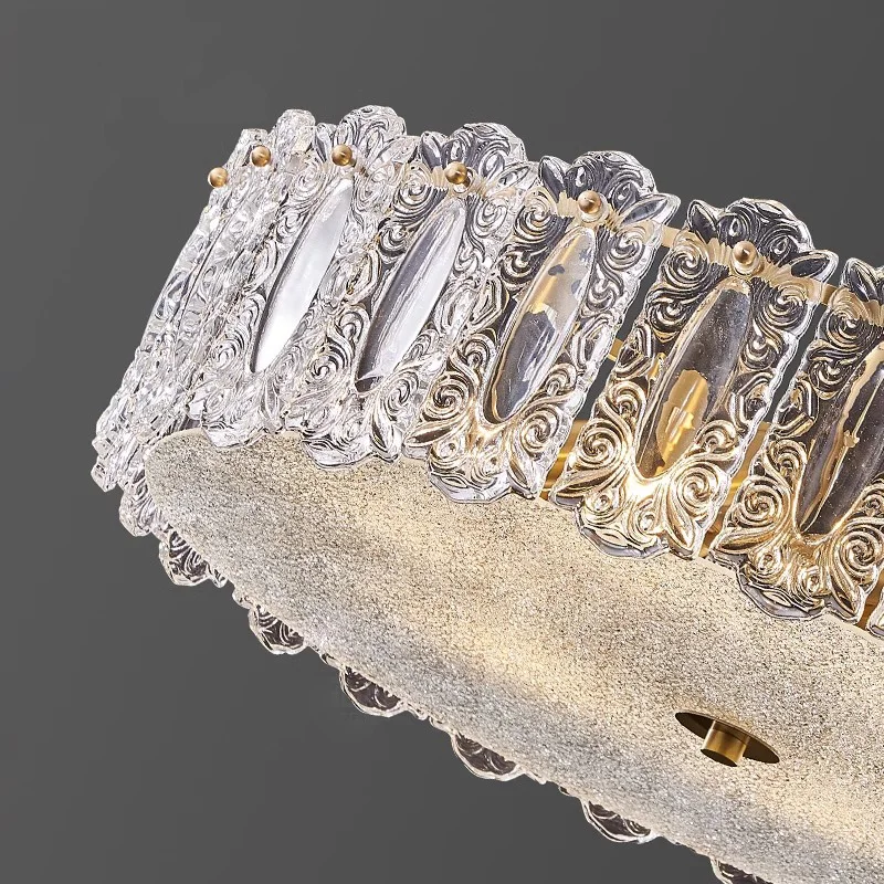 plafonnier moderne en cuivre et verre design créatif pour intérieur élégant - Image 6