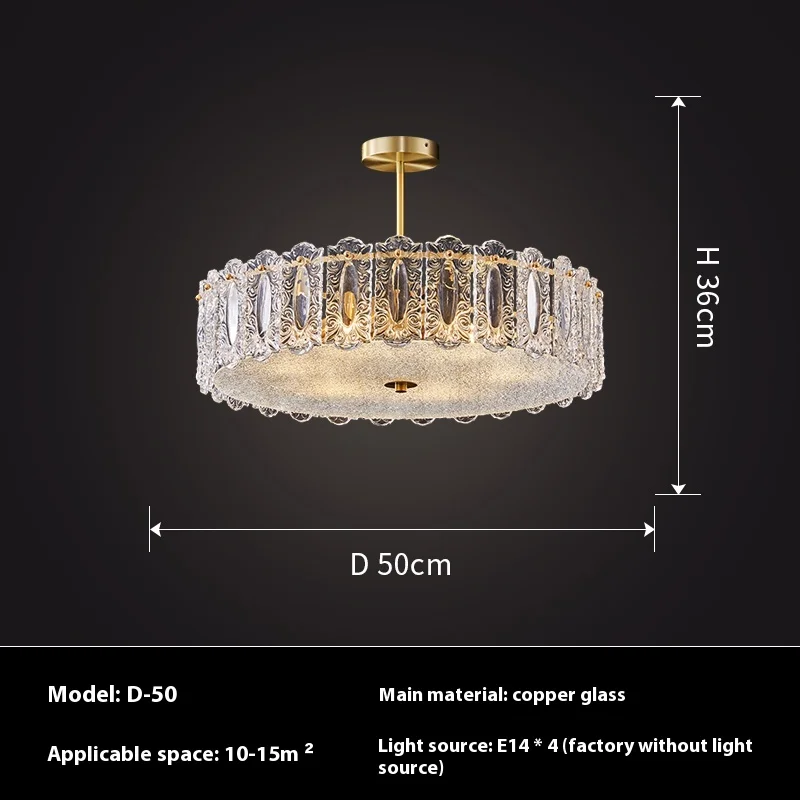 plafonnier moderne en cuivre et verre design créatif pour intérieur élégant - Image 9