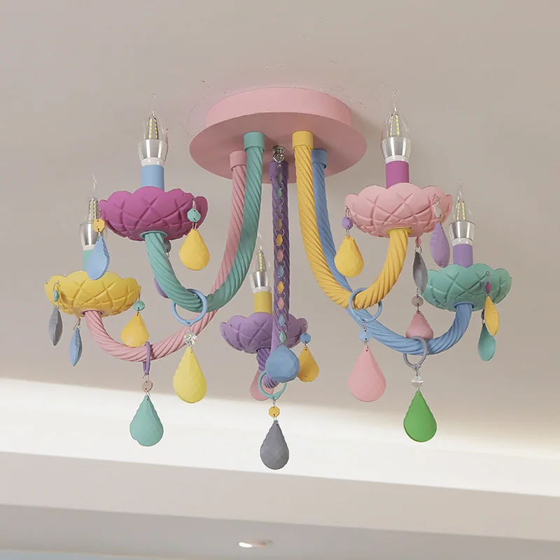 plafonnier moderne pour chambre d enfants avec douilles lumineuses - Image 2