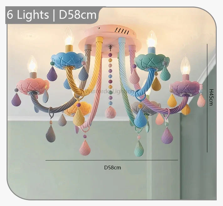 plafonnier moderne pour chambre d enfants avec douilles lumineuses - Image 7