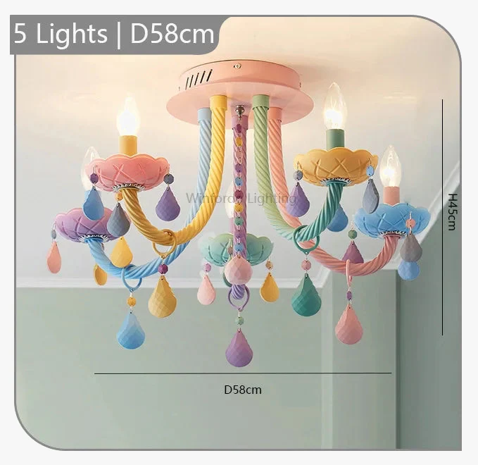 plafonnier moderne pour chambre d enfants avec douilles lumineuses - Image 8