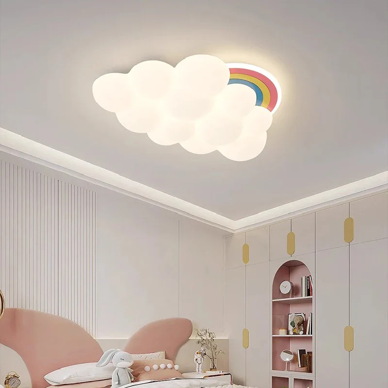 plafonnier nuage arc-en-ciel à led pour chambre d'enfant - Image 2