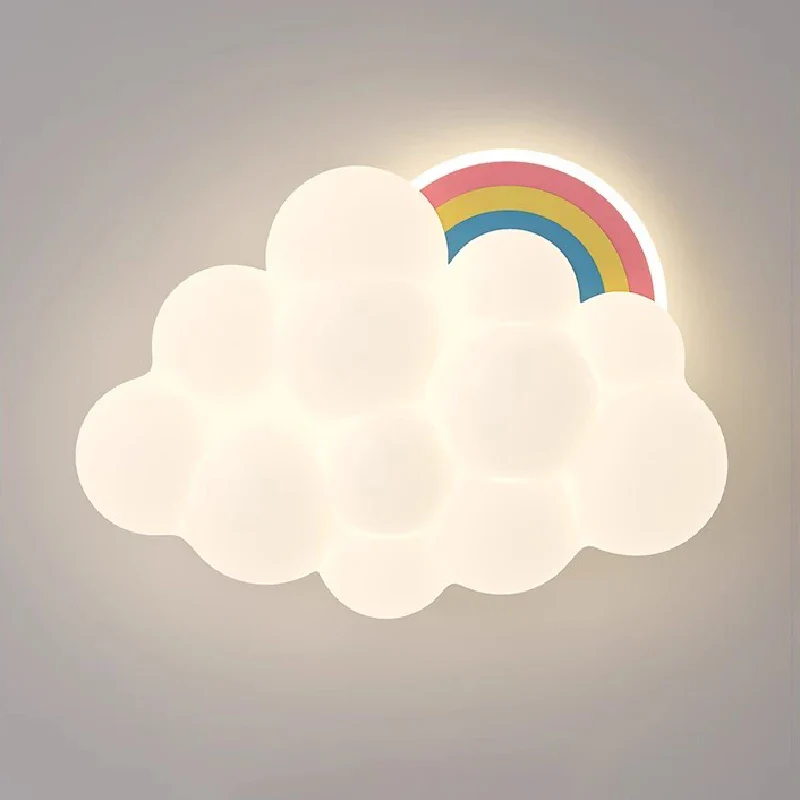 plafonnier nuage arc-en-ciel à led pour chambre d'enfant - Image 6