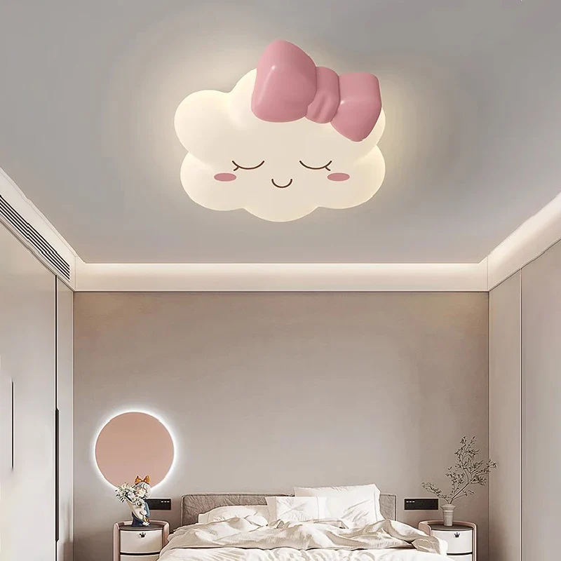 plafonnier nuage rose pour chambre d'enfant romantique et chaleureuse - Image 2