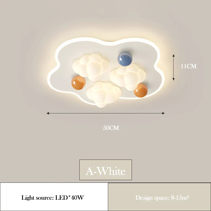 plafonnier nuage style crème pour chambre enfant moderne et chaleureux - Image 10