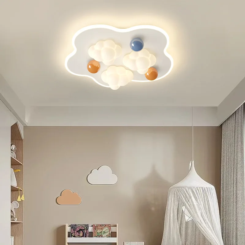 plafonnier nuage style crème pour chambre enfant moderne et chaleureux - Image 2