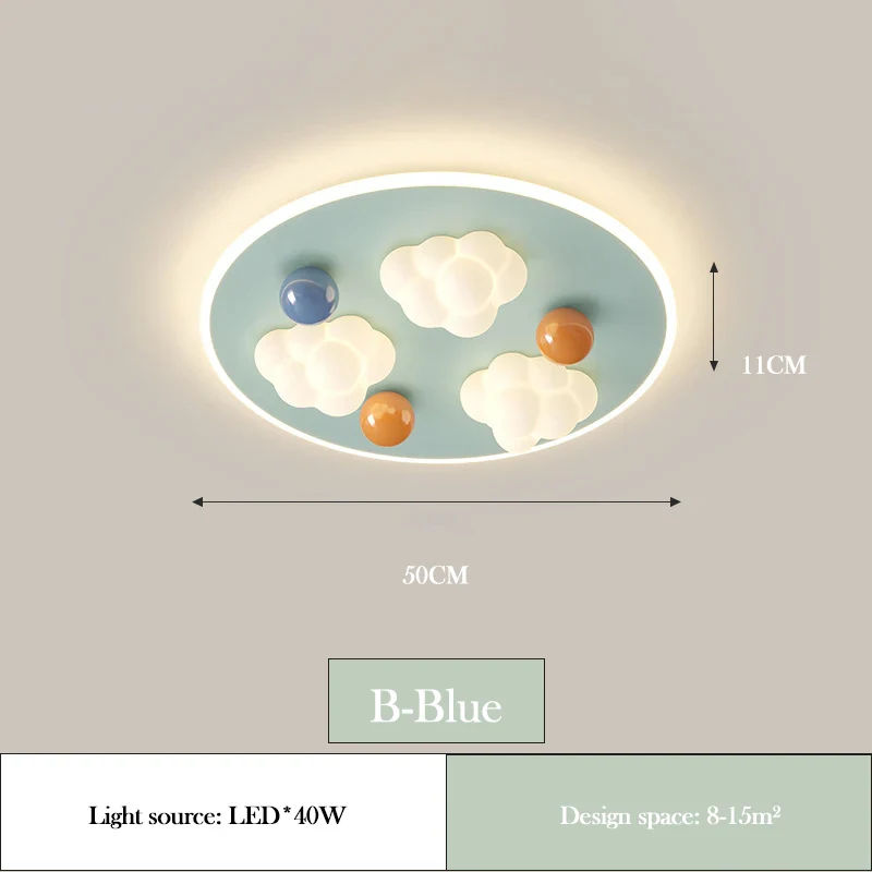 plafonnier nuage style crème pour chambre enfant moderne et chaleureux - Image 7