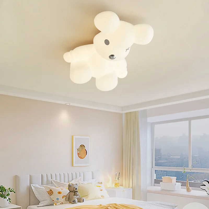 plafonnier ours blanc design moderne pour chambre d'enfant - Image 3