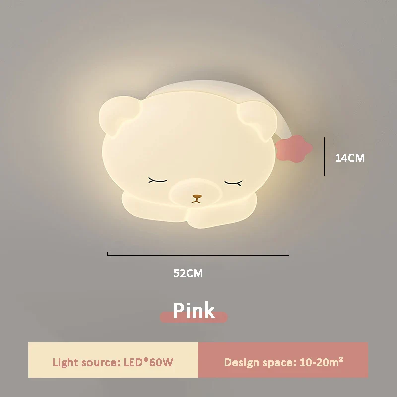 plafonnier ours mignon lampe pour chambre d'enfant moderne et romantique - Image 9