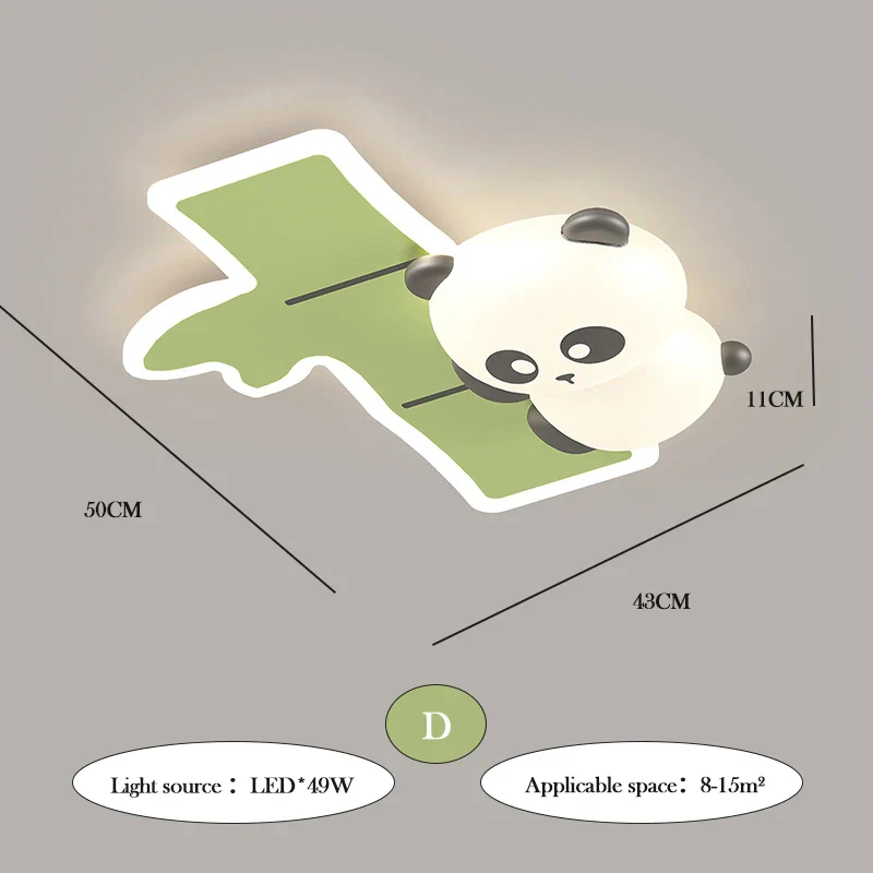 plafonnier panda mignon pour chambre d'enfant moderne minimaliste - Image 6