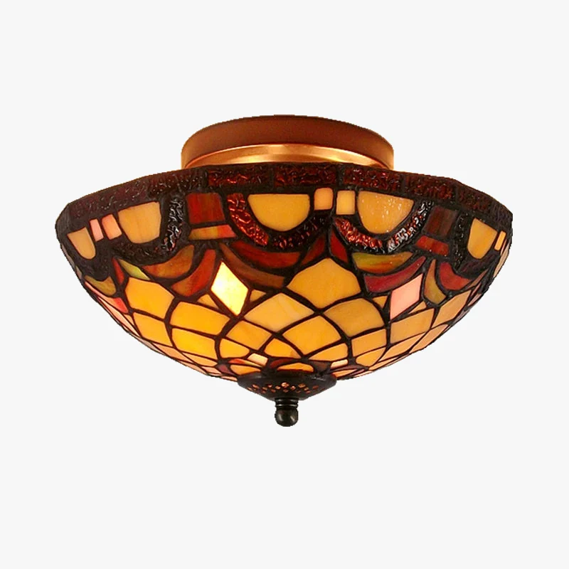 plafonnier rétro européen en verre pour un éclairage chic - Image 4