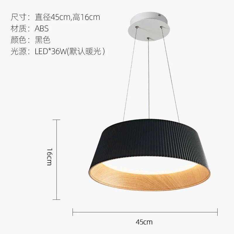 plafonnier rond en bois wabi sabi design minimaliste pour intérieur - Image 7
