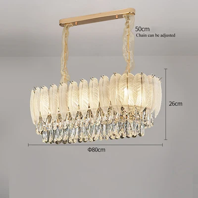 plafonnier rond en cristal luxe éclairage led pour intérieur - Image 8