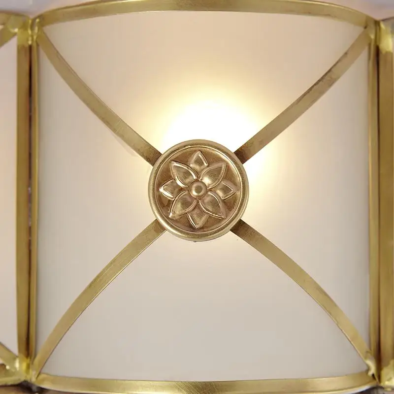 plafonnier rond en cuivre pour éclairage intérieur élégant - Image 3