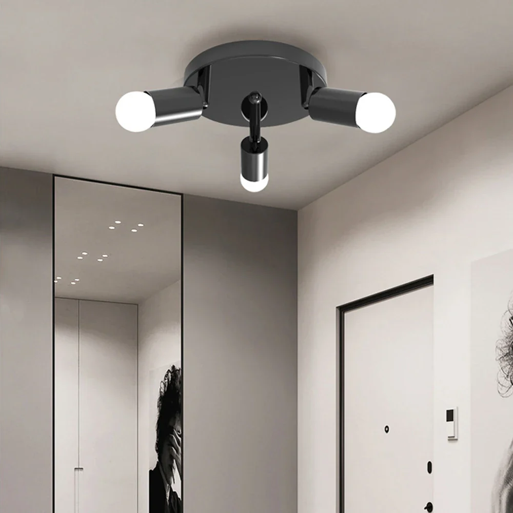 plafonnier rotatif réglable à trois têtes encastré pour éclairage moderne - Image 6