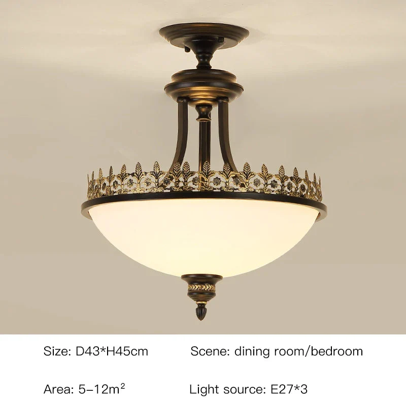 plafonnier scandinave vintage rétro led style américain - Image 7