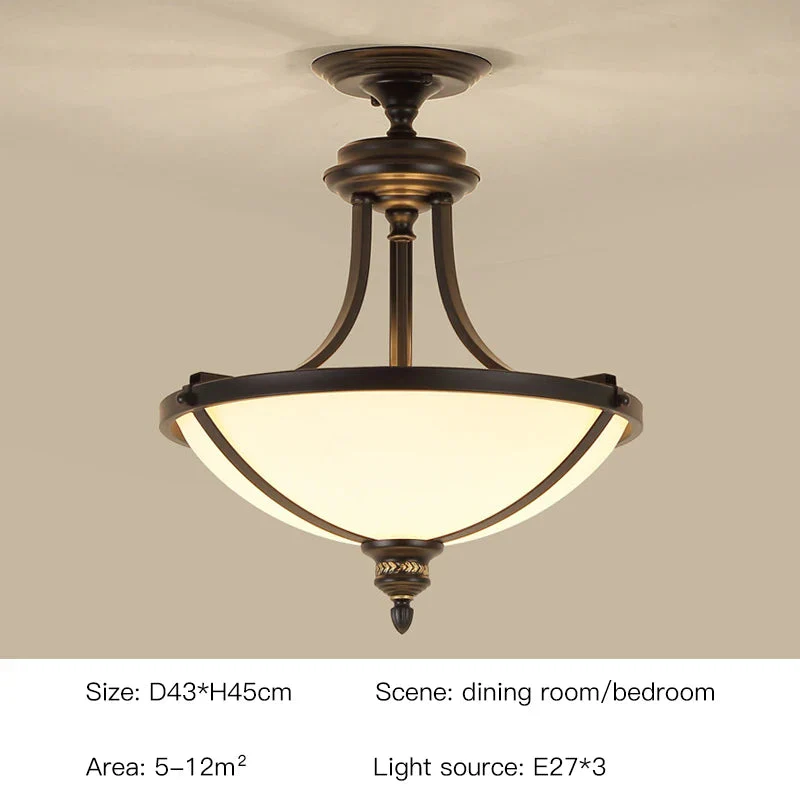 plafonnier scandinave vintage rétro led style américain - Image 8