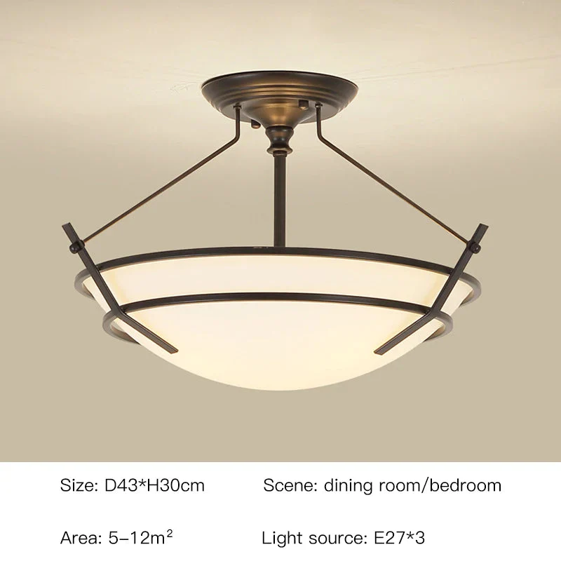 plafonnier scandinave vintage rétro led style américain - Image 9