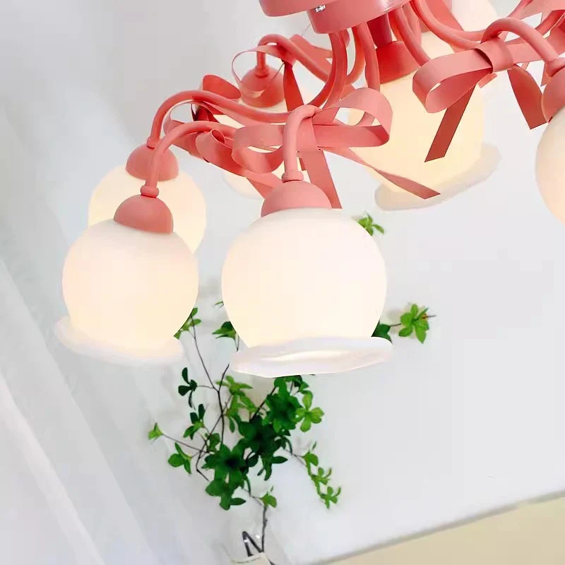 plafonnier style crème pour chambre de princesse et filles - Image 4