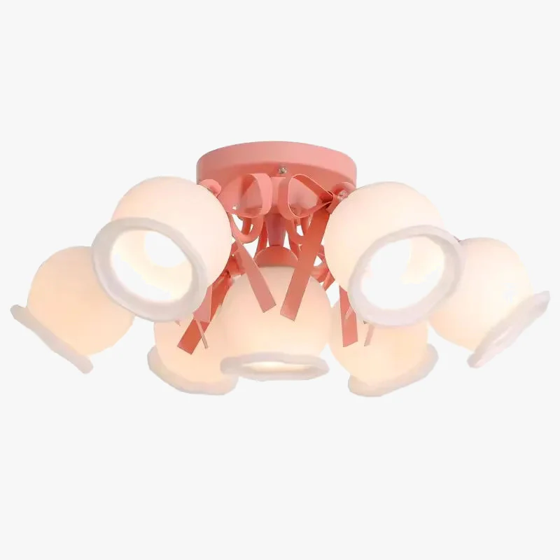 plafonnier style crème pour chambre de princesse et filles - Image 6