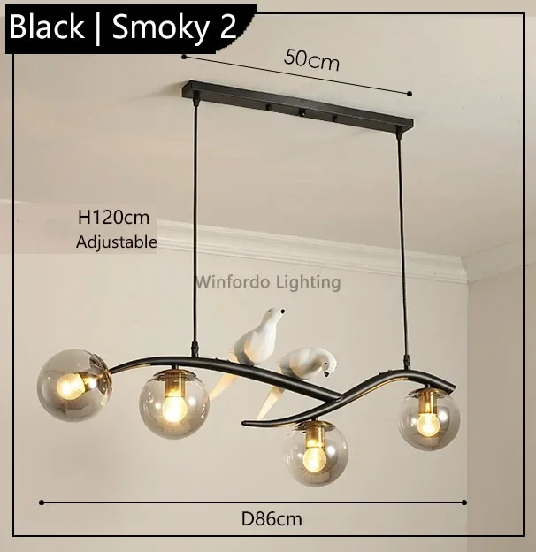 suspension design moderne forme oiseau scandinave décoratif winfordo - Image 7
