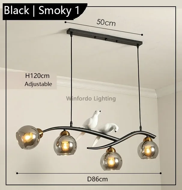 suspension design moderne forme oiseau scandinave décoratif winfordo - Image 8