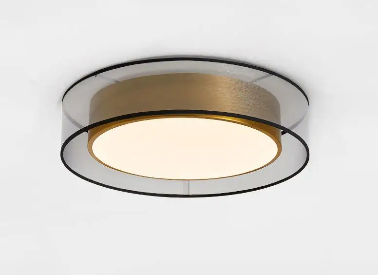 plafonnier vintage en pvc avec éclairage en cuivre et bande led - Image 8