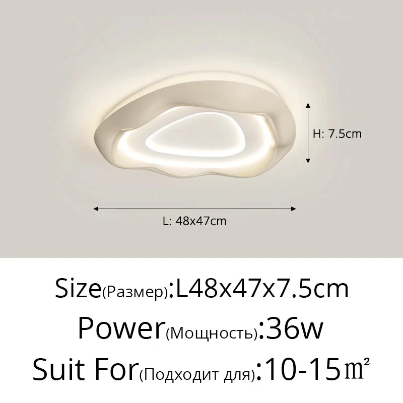 plafonniers à led modernes pour un éclairage intérieur créatif - Image 8