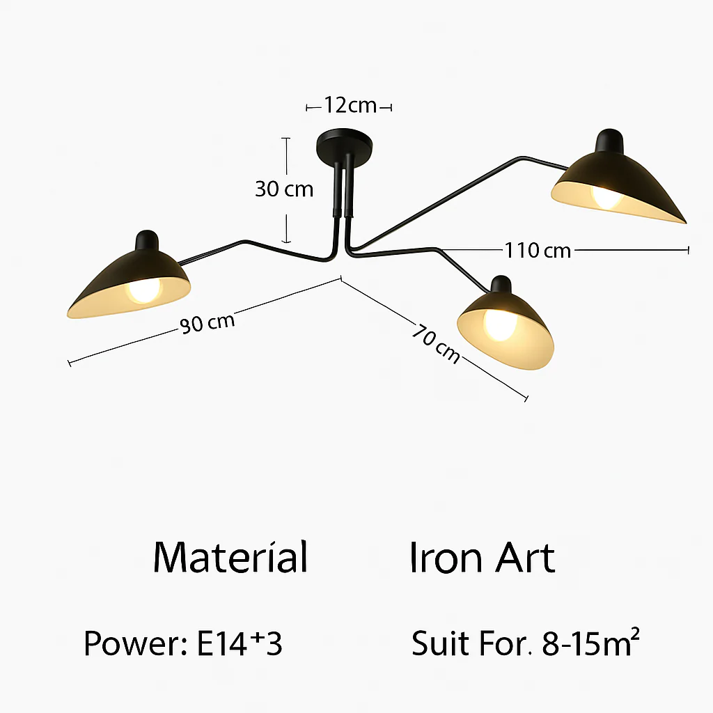 Plafonniers modernes de style nordique pour salon chambre à coucher lampe Luminaire suspendu luminaires industriels pour la maison Art déco - Image 8