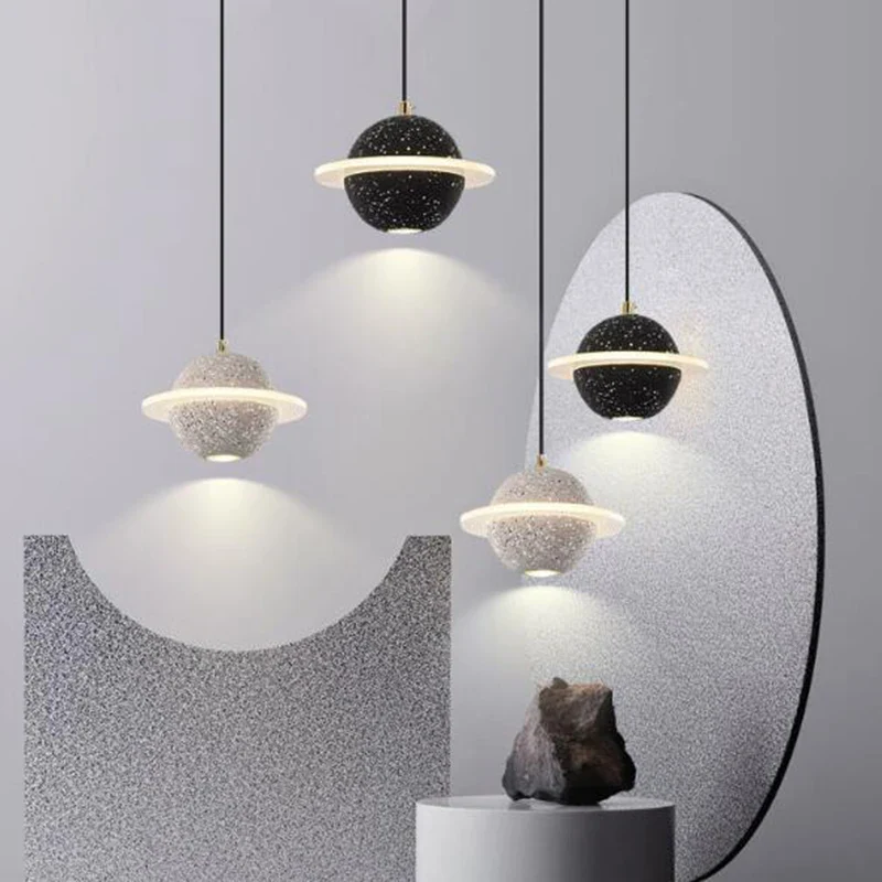 Planète marbre suspension salon chambre allée couloir chambre d'enfants décor lustre lampe Restaurant hôtel suspension - Image 6
