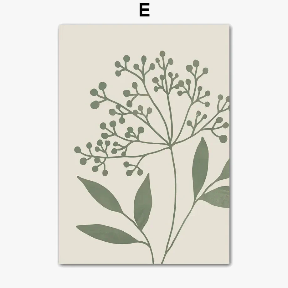 plante géométrique abstraite art mural boho pour décoration intérieure - Image 7