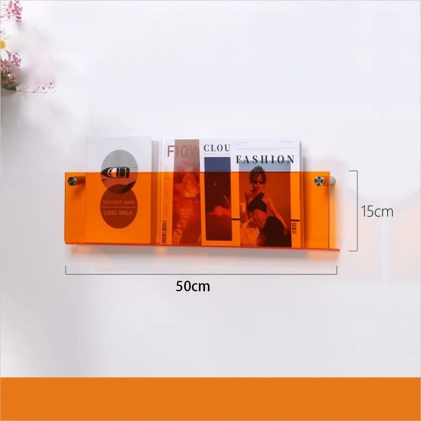 porte-brochures mural en acrylique pour magazines et littérature - Image 13