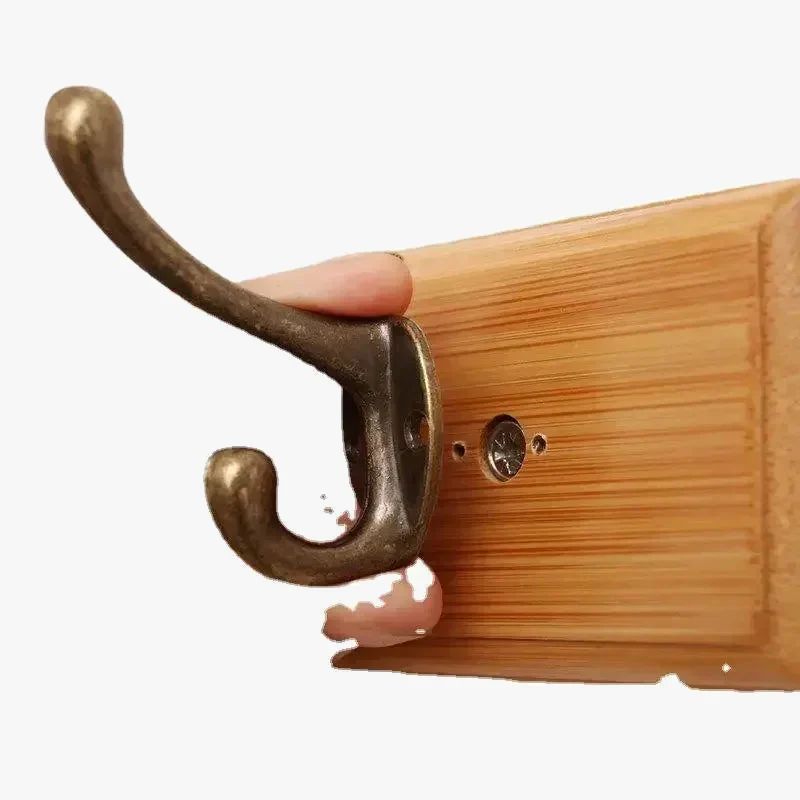 porte-manteau mural en bois pour rangement pratique - Image 5