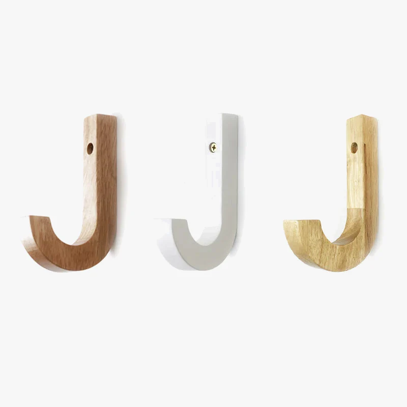 porte-manteau mural en bois pour une décoration créative - Image 3