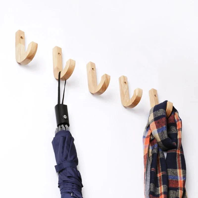 porte-manteau mural en bois pour une décoration créative - Image 5