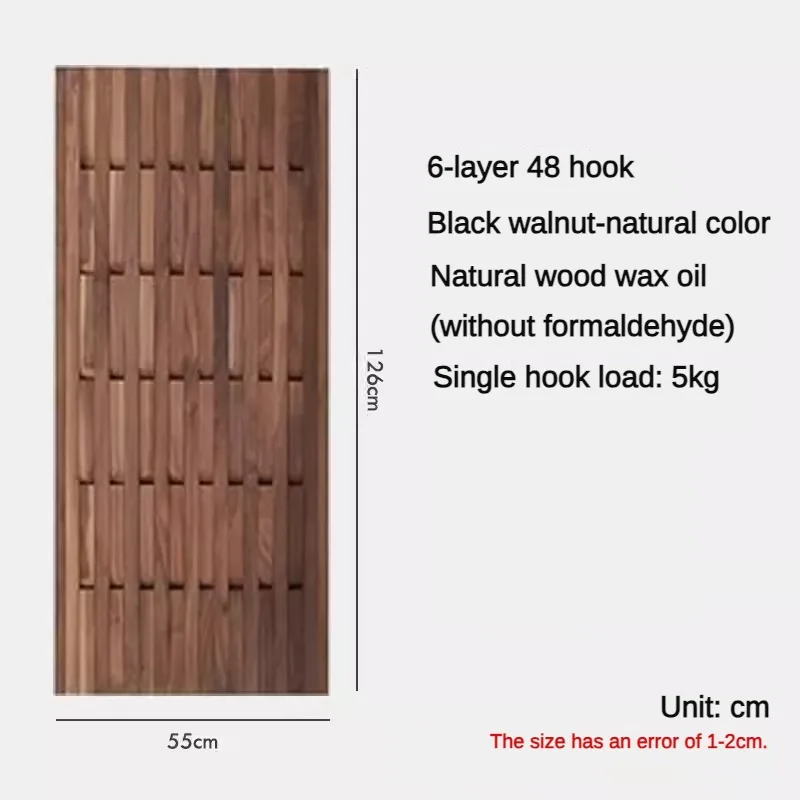 porte-manteau mural en bois pour vĂȘtements et clĂ©s - Image 17
