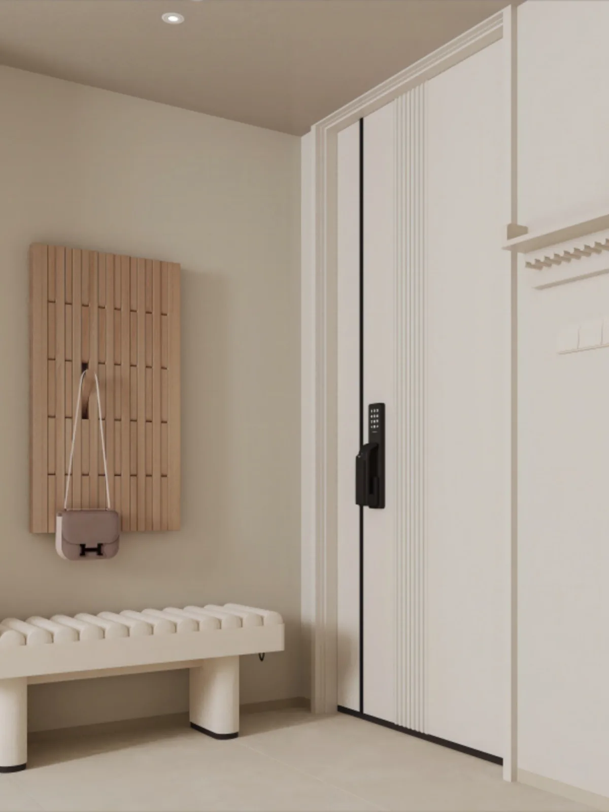 porte-manteau mural en bois pour vĂȘtements et clĂ©s - Image 5