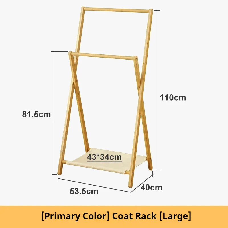 porte-manteau pliable avec étagère de rangement multifonctionnel - Image 9