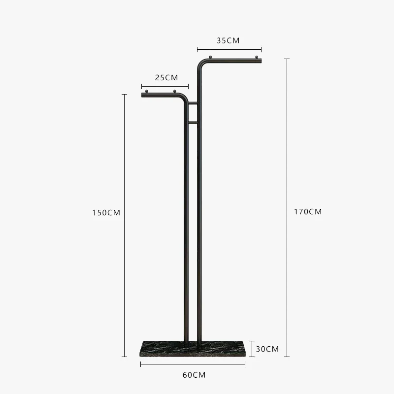 porte-manteau simple au sol pour vĂȘtements d'intĂ©rieur et balcon - Image 10