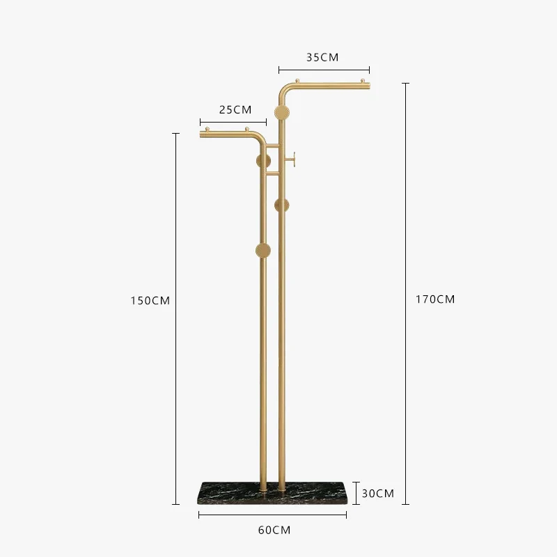 porte-manteau simple au sol pour vĂȘtements d'intĂ©rieur et balcon - Image 8