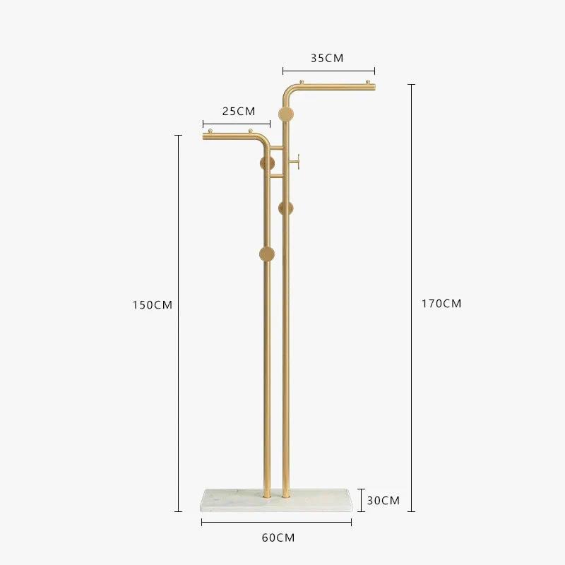 porte-manteau simple au sol pour vĂȘtements d'intĂ©rieur et balcon - Image 9