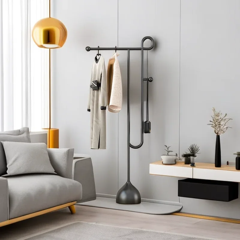 porte-manteaux en métal modernes et créatifs pour rangement élégant - Image 9