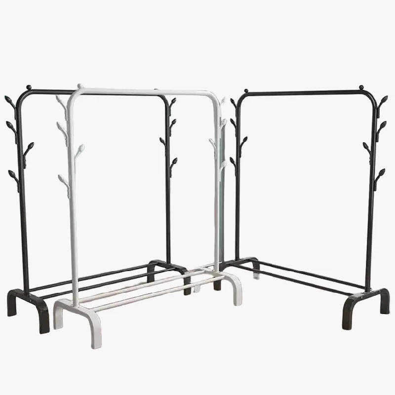 porte-manteaux sur poteau grande capacité pour vêtements et accessoires
