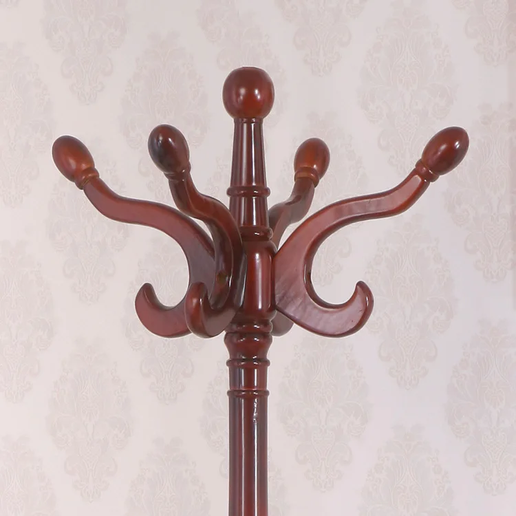 porte-vĂȘtements en bois massif pour hĂŽtel et maison rangement pratique - Image 10