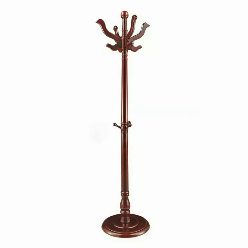 porte-vĂȘtements en bois massif pour hĂŽtel et maison rangement pratique - Image 14