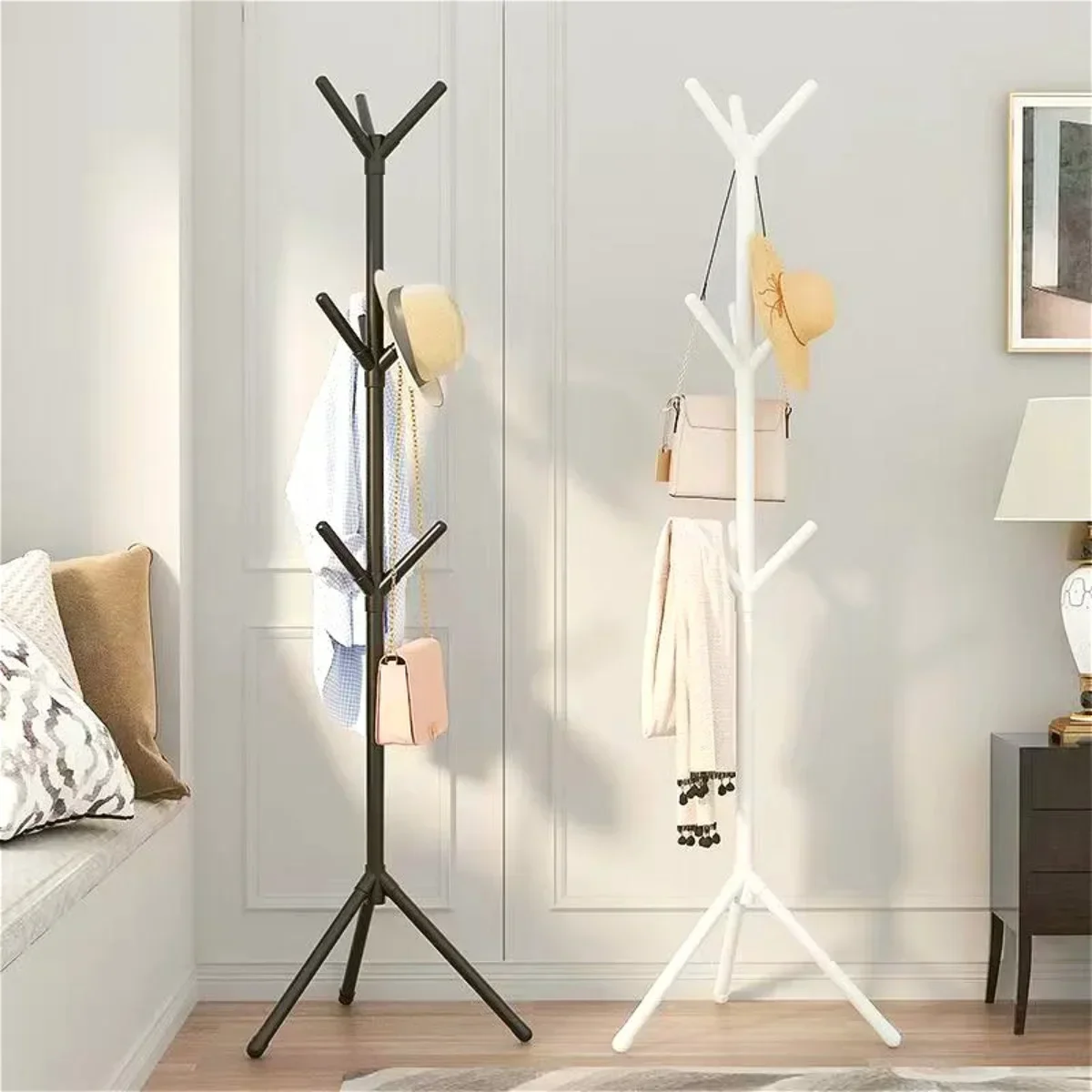 porte-vêtements et chapeaux support vertical en forme de branche - Image 2