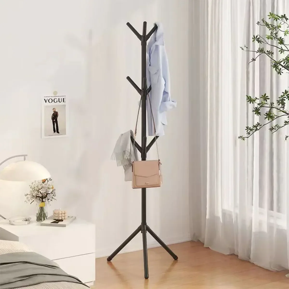 porte-vêtements et chapeaux support vertical en forme de branche - Image 4