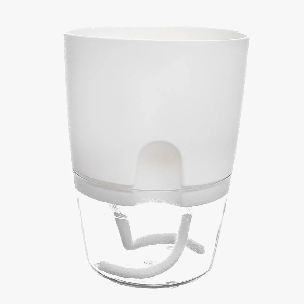 pot de fleurs en plastique avec arrosage automatique et corde absorbante - Image 7